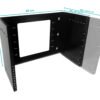 RKB08-3L - LINKMADE 8U BRACKET MURAL ABIERTO AJUSTABLE C/Bisagra - Imagen 3