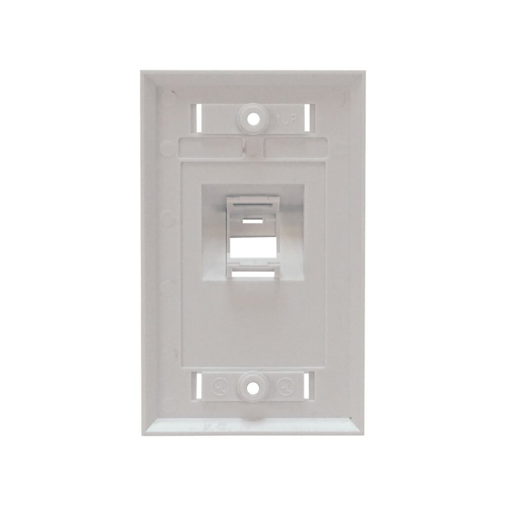 FP1AL - Blanco Angular 1X Faceplate 70x114mm Placa 1-Keystone