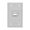 FP1AL - Blanco Angular 1X Faceplate 70x114mm Placa 1-Keystone - Imagen 2