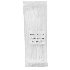 CV-32W - 50-un 200x3,6mm Blanca Amarra Plastica Nylon 3.6x200mm