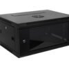 RK04-4L - LINKMADE Laterales-Remov 4U 45cm-Fondo Rack Pared Mural Negro - Imagen 2