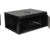 RK04-4L - LINKMADE Laterales-Remov 4U 45cm-Fondo Rack Pared Mural Negro - Imagen 5
