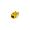 KP5ML - LINKMADE Amarillo Cat5E U/UTP Punchable Keystone Conector Hembra RJ45 - Imagen 3