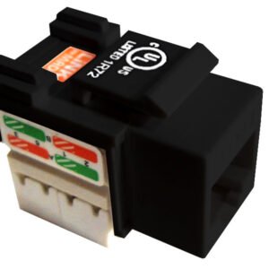 KP6NL - LINKMADE Negro Cat6 U/UTP Punchable Keystone Conector Hembra RJ45