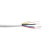 4C 100mts 24AWG CCA 4-Pin 2par Alambre Aleacion Blanco Redondo 4x0,5mm - Imagen 2