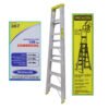 ESAL-107 - 2,1mt 105kg Tijera Aluminio 7-Peldano Escalera 2.13mts Escala - Imagen 3