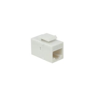 KC6W - Blanco CAT6 UTP Copla RJ45-RJ45 Keystone Feedthrough