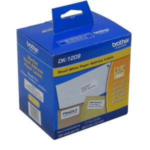DK1209 - Brother 29x62mm 800-Etiquetas Adhesiv Papel Blanco para serie-QL 3x6cm