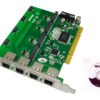 ATCOM PCI 4X 4-RJ11 REQ-AX110 3.3/5V 32BIT TARJETA ASTERISK - Imagen 2