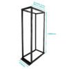 RK42-BBLW - LINKMADE 42U BASTIDOR AJUSTABLE 60-100CM DESARMADO - Imagen 4