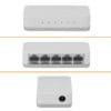 DES-1005A - D-LINK 5-100 Switch Desktop no-Admin no-Rack inc5v/0,5A - Imagen 2
