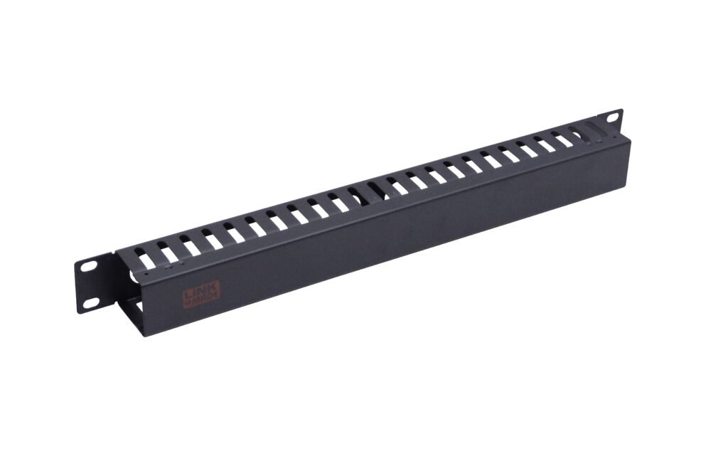 RAD-1M - 1U-45mm Ducto Metalico Ordenador Negro Profundidad-48mm