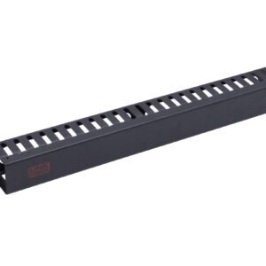RAD-1M - 1U-45mm Ducto Metalico Ordenador Negro Profundidad-48mm