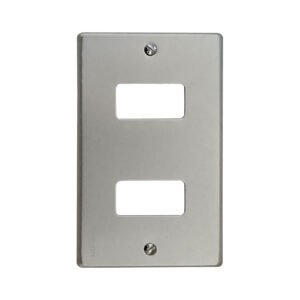 EBP503-2 - BTICINO Placa 2 Puestos Modulos Aluminio c/Tornillos - Imagen 3