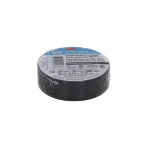 TEMFLEX-9N - 3M 9mt 165 Negra Huincha Cinta Aisladora PVC 19mm 0,15mm 600V 0-90ºC