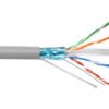 LINKMADE GRIS CAT6 F/UTP 300MT UNIFILAR COBRE CAJA CABLE - Imagen 2