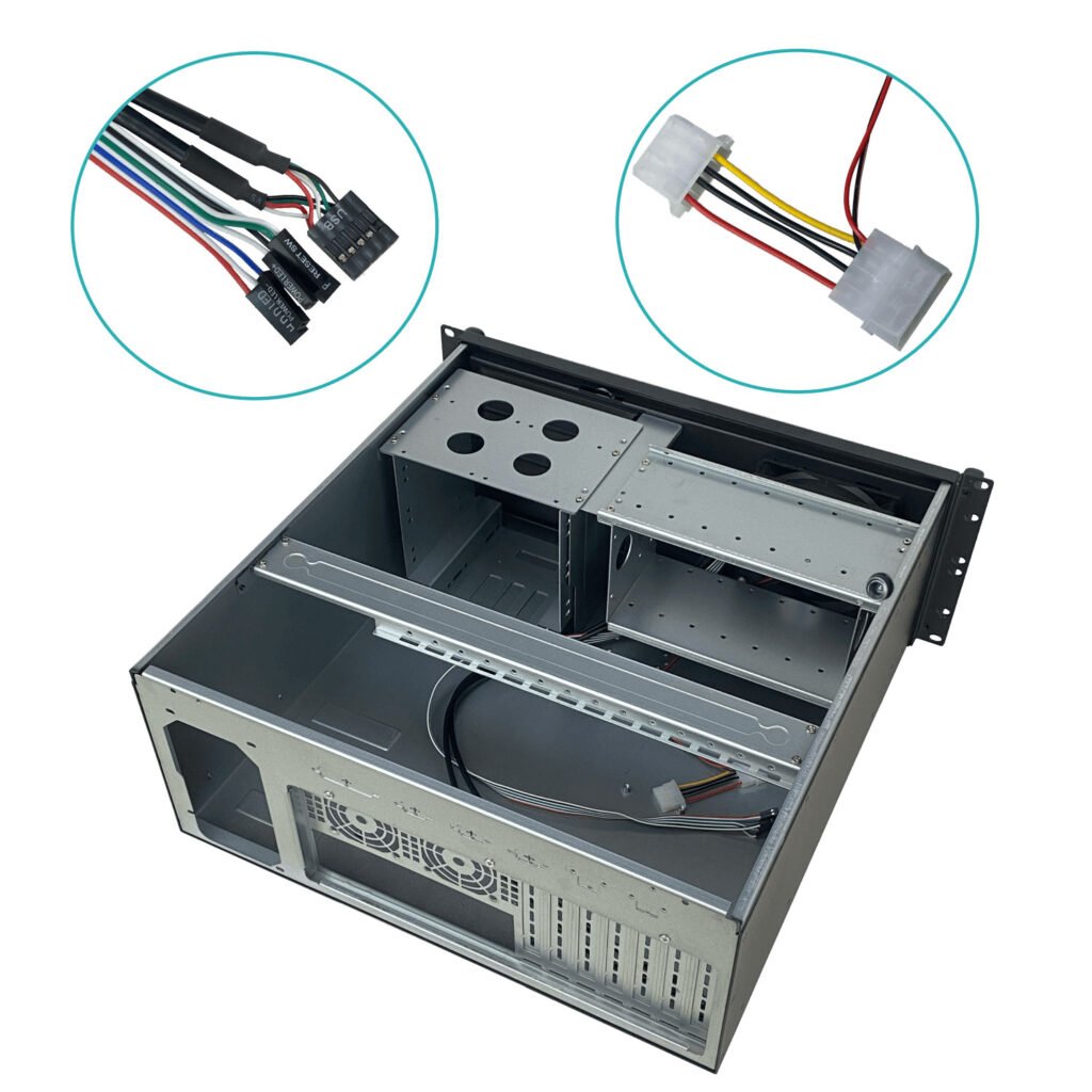 RAG-4U - LINKMADE 4U Case Rack Micro-ATX 4-PCI-Low-Profile req/Fuente-ATX