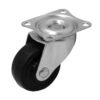 RUEDO-1 - Rueda 1,5-pulgadas Giratoria Negra Soporta-20Kg 38x45x53mm - Imagen 2