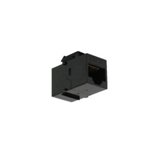 KC5NL - Negro Cat5e UTP Copla RJ45-RJ45 Keystone Feedthrough