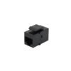 KC5NL - Negro Cat5e UTP Copla RJ45-RJ45 Keystone Feedthrough - Imagen 2