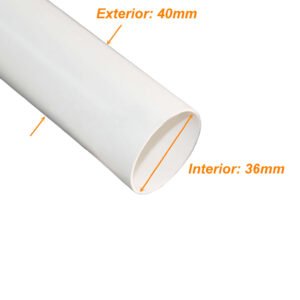 PVC40W-3 - LINKCHIP 3mt 40mm x 1,65mm Tubo Conduit Blanco PVC no-Certificado