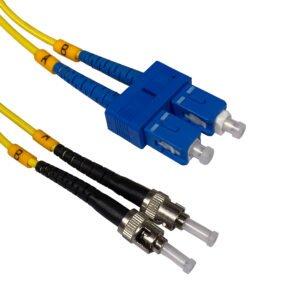 JFSTC2 - 2mt ST/UPC-SC/UPC MonoModo SM Duplex Jumper Cable Fibra 9/125um 3mm