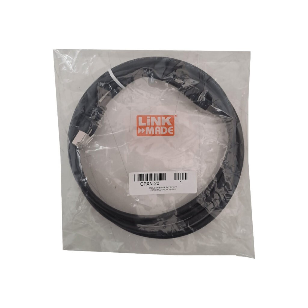 CPXN-20 - LINKMADE EXT 2MT MULTIF SF/UTP NEGRO CAT5E Cable Exterior
