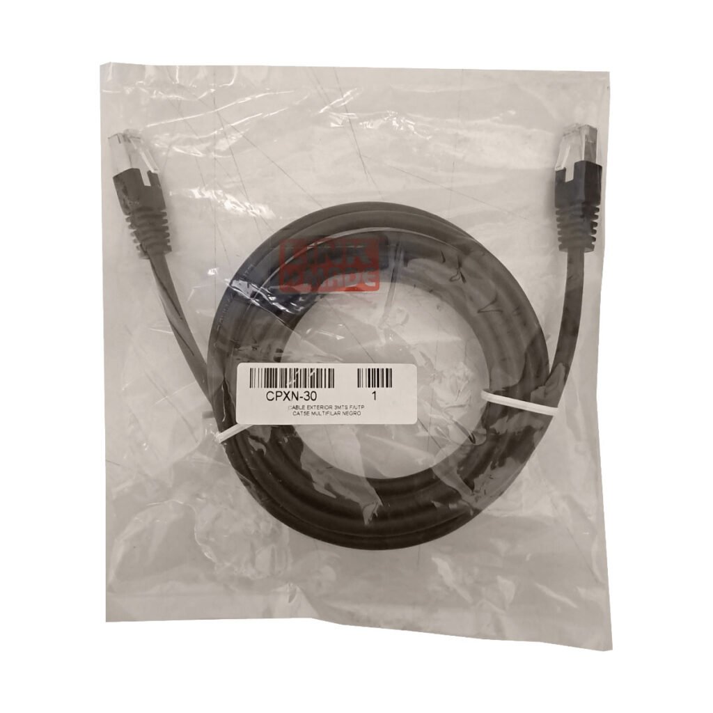 CPXN-30 - LINKMADE EXT 3MT MULTIF SF/UTP NEGRO CAT5E Cable Exterior