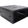 RK04-6L - LINKMADE 60cm-Fondo 4U Rack Pared Mural Negro Puerta-Vidrio - Imagen 5