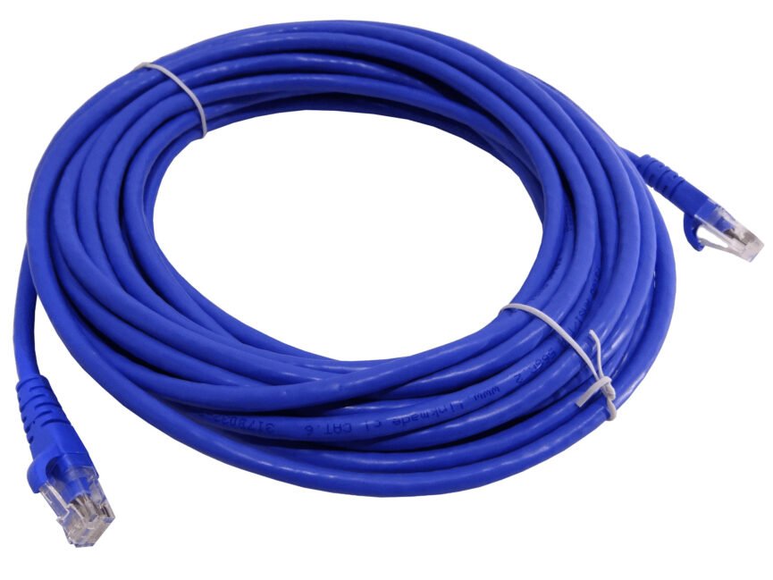 CP6A-100L - LINKMADE 10mt Cat6 U/UTP Azul LSZH Cable Patch Inyectado Multifilar