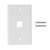 FP1WU - BLANCO 1-Keystone Vertical Faceplate 70x114mm - Imagen 2