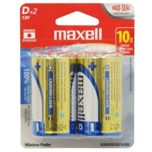 D-AP - MAXELL 2-Pilas-D Alcalinas LR20 1,5V 1.5V Alkaline Blister