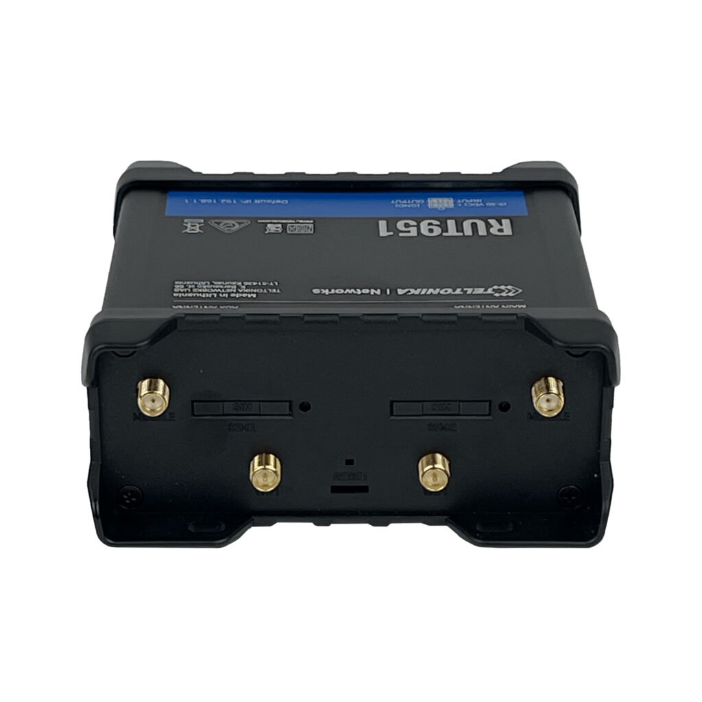 RUT951 - TELTONIKA 4G/LTE Dual-Sim Router 2-.SMA 2-RPSMA 3-LAN 1-WAN