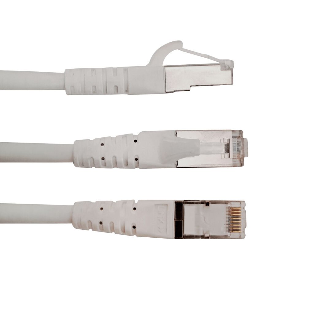 CP6FW-100L - LINKMADE 10mt Cat6 F/UTP Blanco LSZH Cable Patch Inyectado Multifilar
