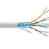 CP6FW-100L - LINKMADE 10mt Cat6 F/UTP Blanco LSZH Cable Patch Inyectado Multifilar - Imagen 2