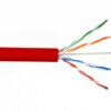 LINKCHIP 8x24AWG Rojo Cat5e Interior Cable UTP Multifilar 305mt Cobre - Imagen 2