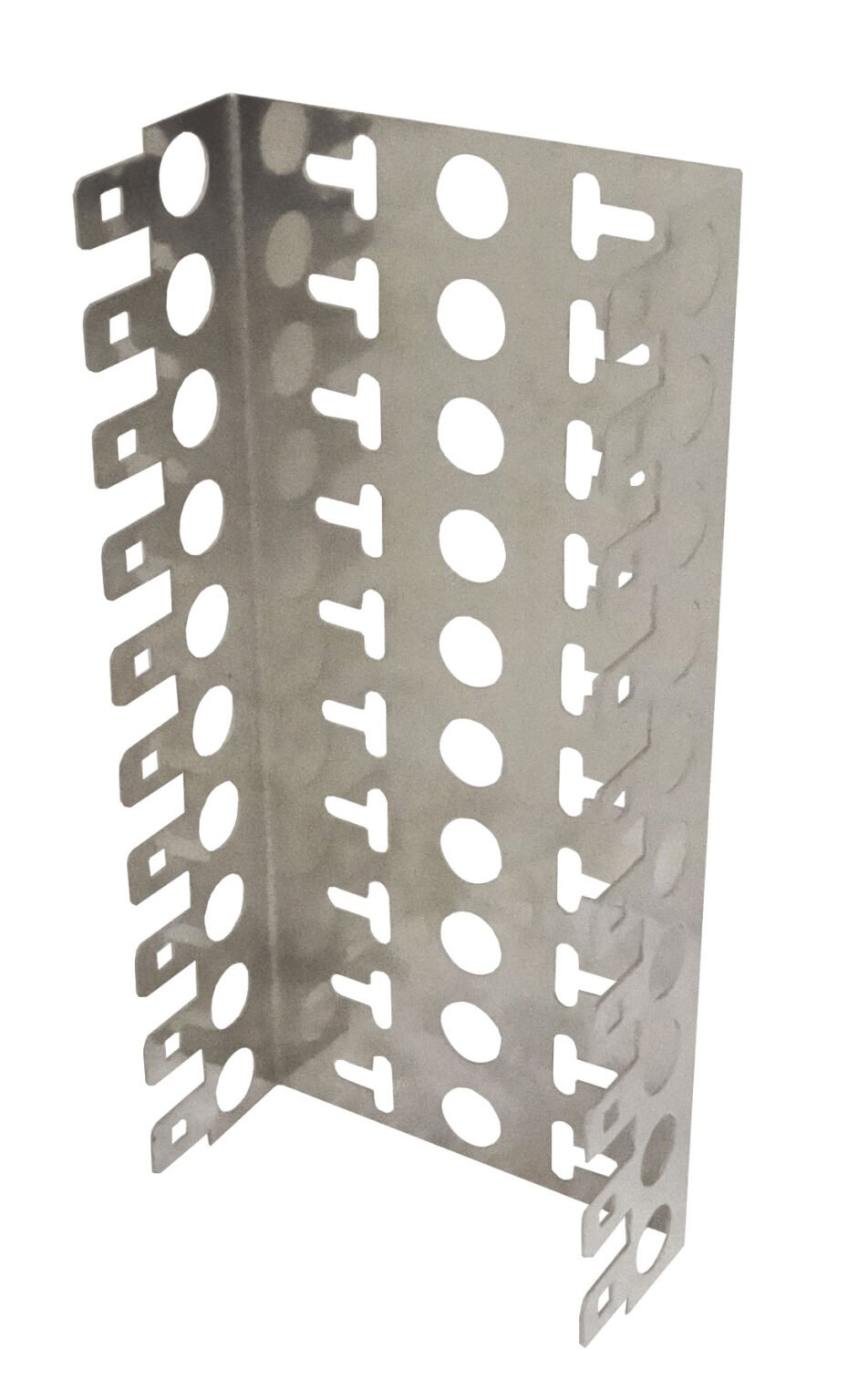 FRAME100P - 100-Pares 22mm 10-KRONE Soporte Metalico Base 10-Regletas