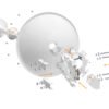 MTAD-5G-30D3-PA - MIKROTIK Precision 30dBi 3º 700mm 4,7-5,9GHz 2x2 2-RPSMA-M/H Antena - Imagen 2