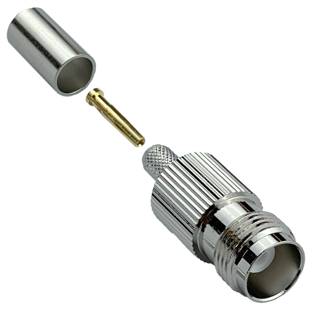 TH2C - .TNC-Hembra LMR195 RG58 Conector Crimpeable Serie-195