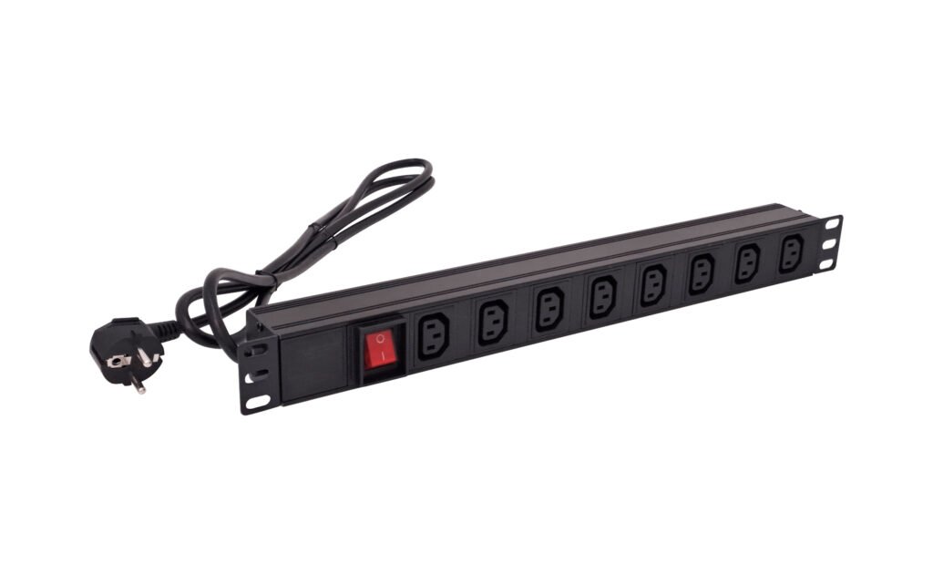 RG8-C13 - PDU 8-C13-Enchufes in-Schuko-16A Rack-1U Interruptor Piloto