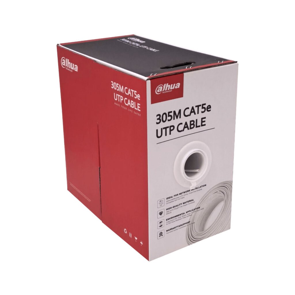 DAHUA 305m Cat5e Blanco PVC int Cable UTP Unifilar Cobre AWG24 PFM920I