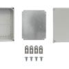 AG-3428 - 340x280x130mm Tapa-Gris Caja Gris Plastica c/Placa IP66 RoHS - Imagen 4
