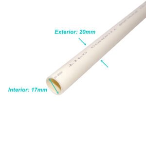 PVC20W-3 - LINKCHIP 3mt 20mm x 1,3mm Tubo Conduit Blanco PVC no-Certificado