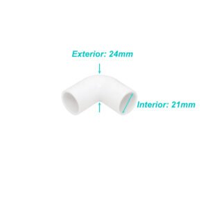 PVC20-CK - LINKCHIP 20mm Codo Chico para Tubo PVC Blanco