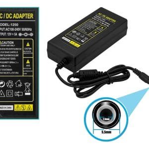 F12-5C - Plug-5,5x2,5mm 12V 5A 60W Switching Plastica interior Fuente de Poder