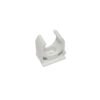 PVC16-A - LINKCHIP 16mm Soporte Fijacion Abrazadera p/Tubo PVC Blanco Tornillo - Imagen 2