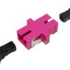 FA4C - SC-SC Fucsia OM4 SX-Simplex Copla p/Fibra Adaptador p/Cabecera-CL/Caja - Imagen 2