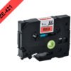 TZE-421 - BROTHER 9mm Negro en Fondo Rojo Cinta 8mt p/PT-H110/E300/E550/D600 - Imagen 2