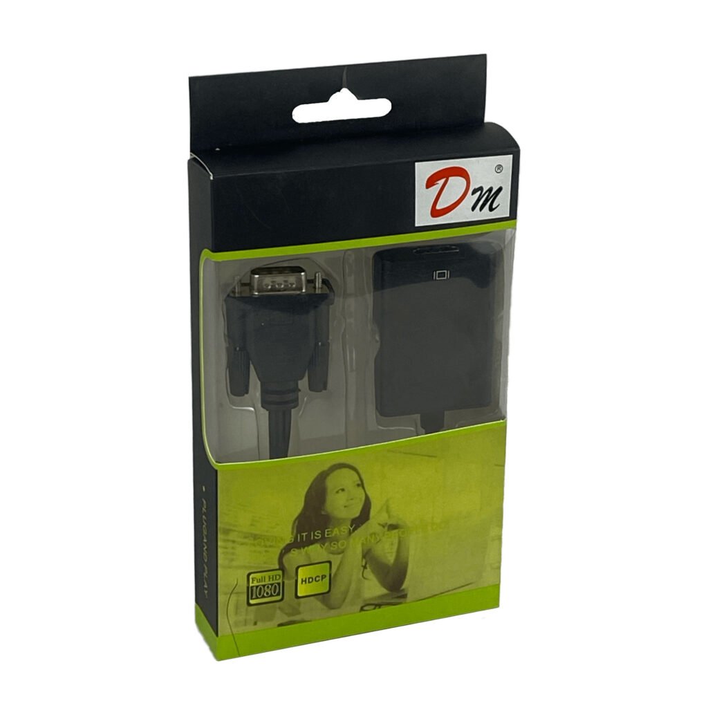 VGAHDMI - VGA-M/in Audio/3,5mm-H/in HDMI-H/out Convertidor Video Phone-1/8