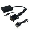 VGAHDMI - VGA-M/in Audio/3,5mm-H/in HDMI-H/out Convertidor Video Phone-1/8 - Imagen 2